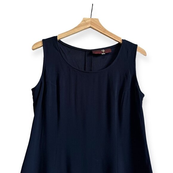 Michele Negri Navy Blue Sleeveless Dress, Size Italian 46 - Picture 5 of 12